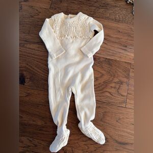 Cream Kids One Piece Footie